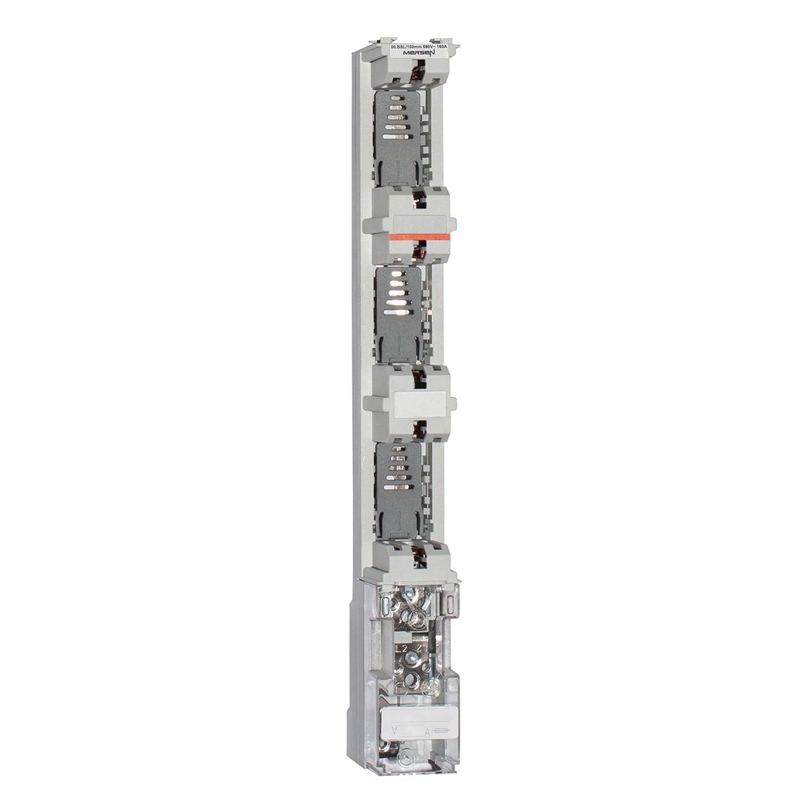 R1002286 - NH-vertical fuse rail BSL 160A/100mm M8 terminal screws